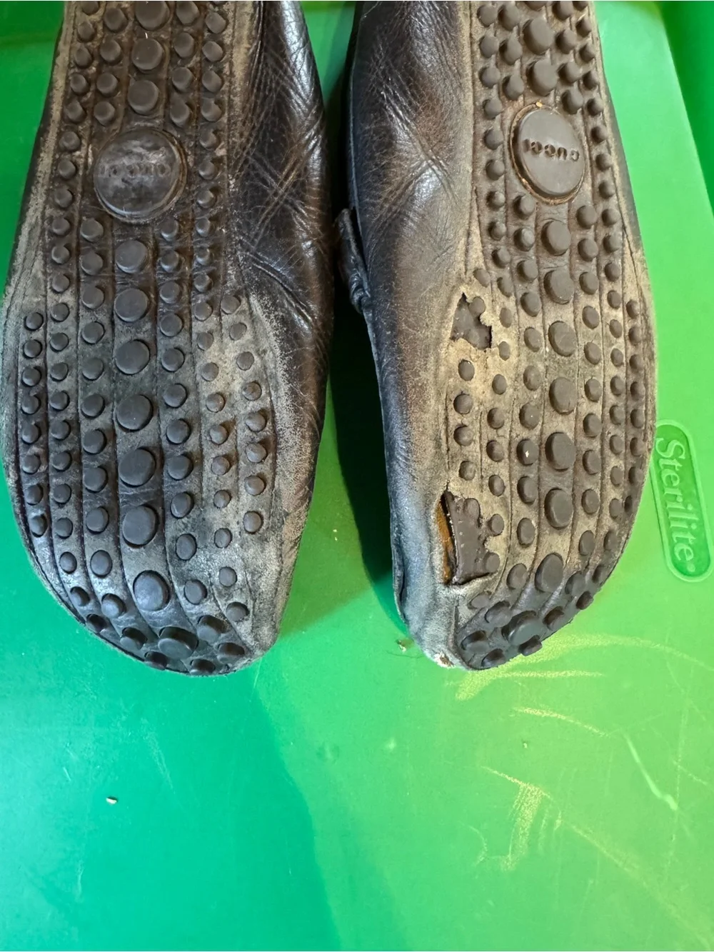 Gucci black leather